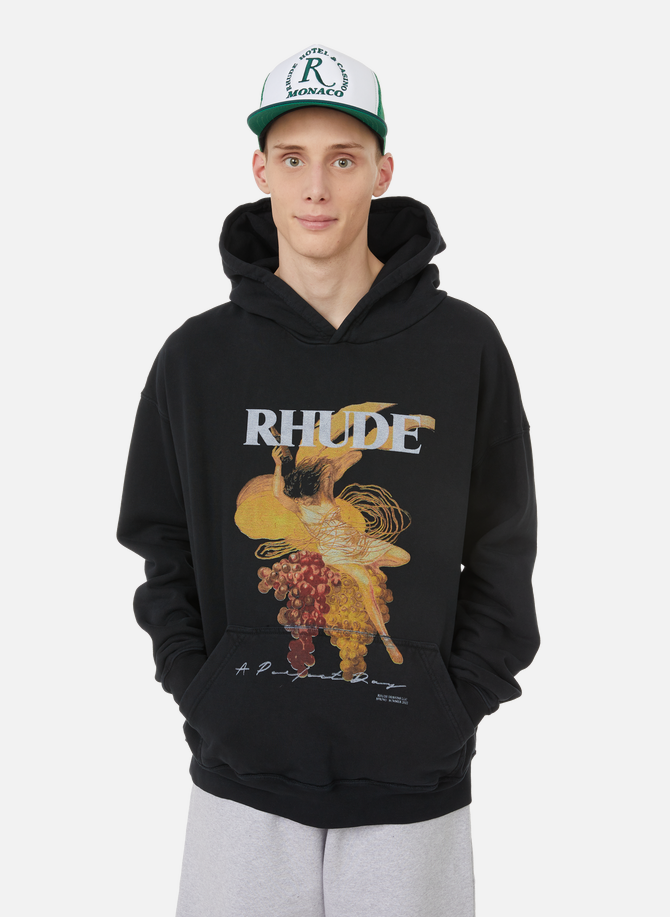 Oversized cotton hoodie RHUDE