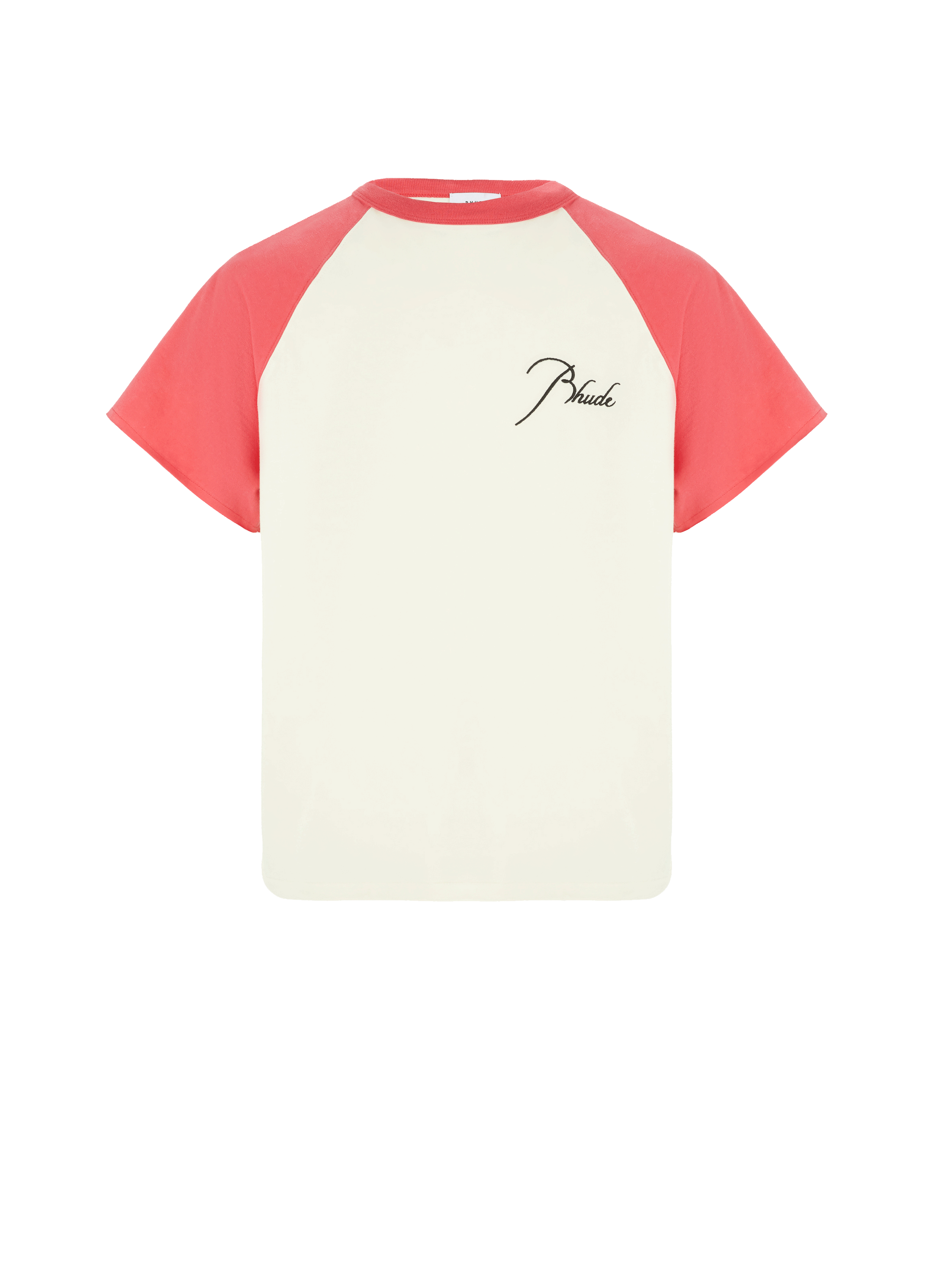 rhude raglan logo tee