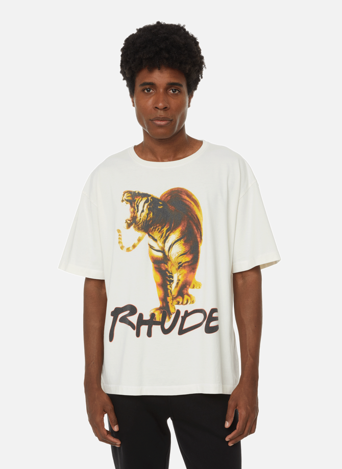 Tiger cotton T-shirt RHUDE