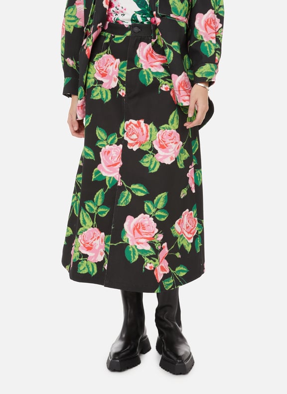 Denim midi skirt Multicolour by RICHARD QUINN RICHARD QUINN Denim midi skirt Multicolour
