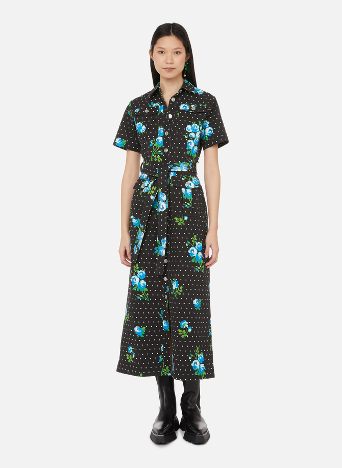 Denim dress with floral print RICHARD QUINN