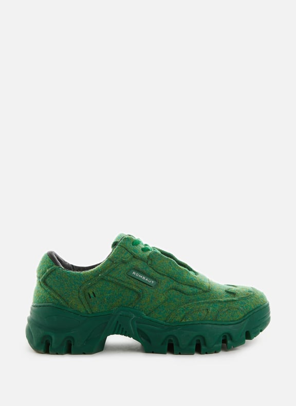 Felt sneakers Green by ROMBAUT ROMBAUT Felt sneakers Green