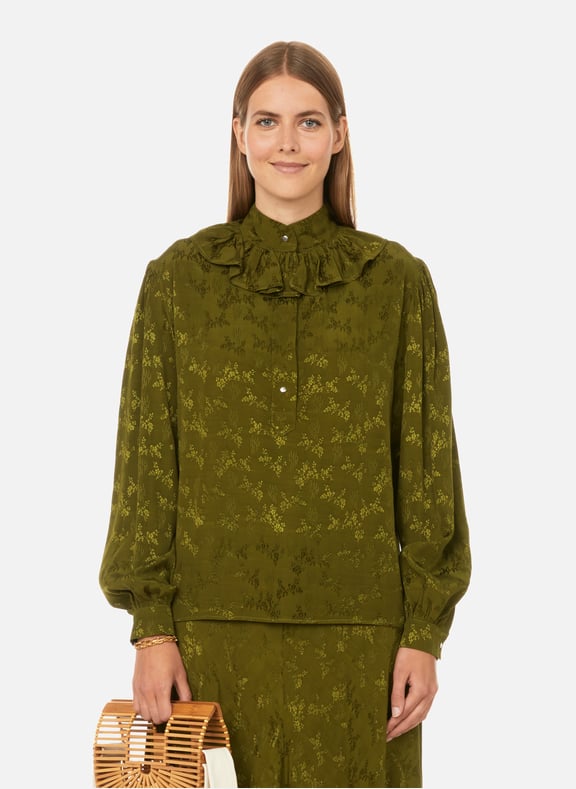 Jacquard blouse Green by ROSEANNA ROSEANNA Jacquard blouse Green