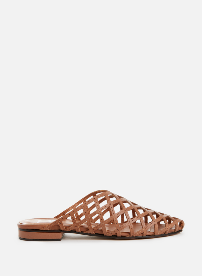 Woven leather sandals ROSEANNA