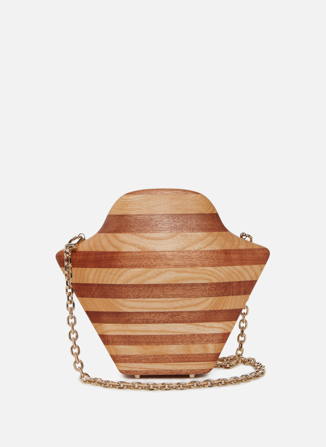 Wooden handbag SABRY MAROUF