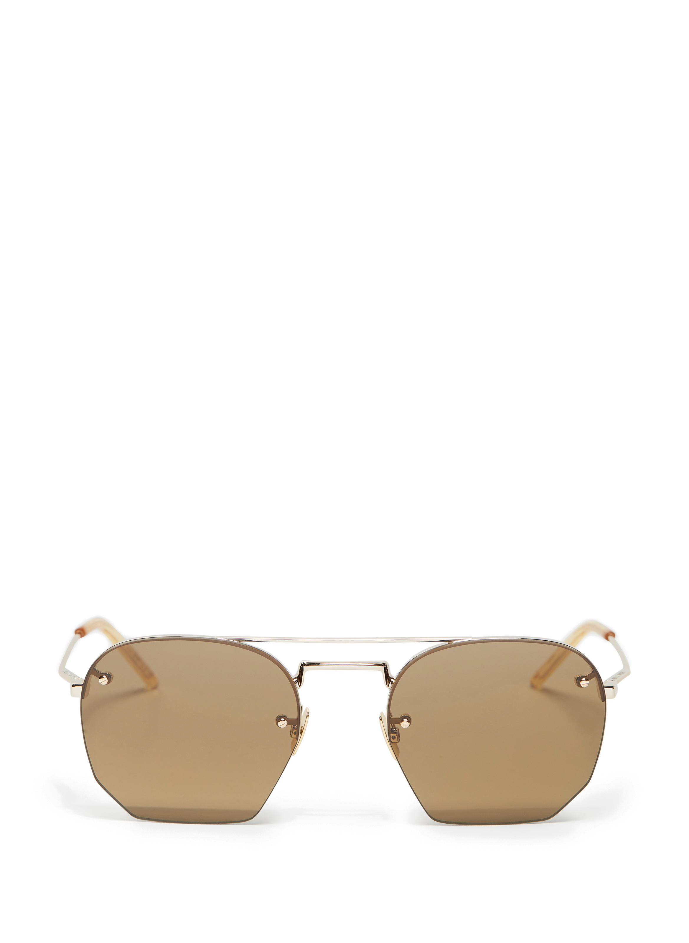 saint laurent hexagonal sunglasses