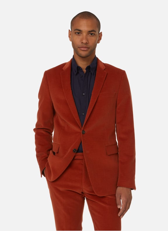 Orange corduroy blazer online