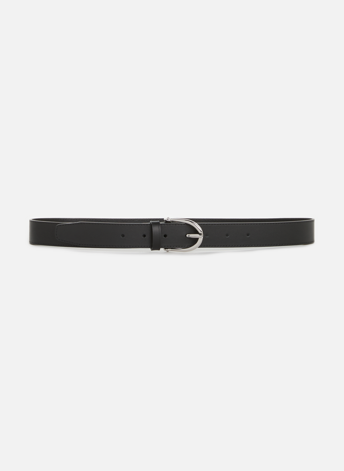 Oval buckle leather belt SAISON 1865