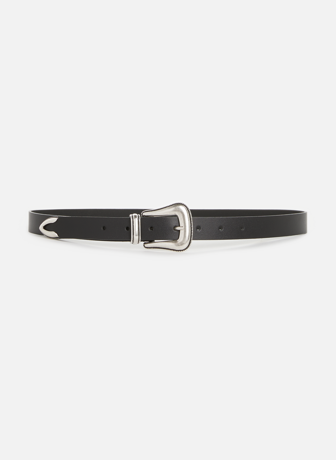 Western buckle leather belt SAISON 1865