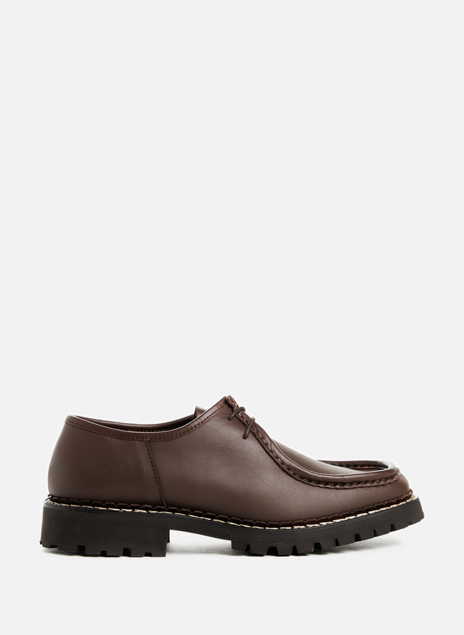 Boat-style leather derby shoes SAISON 1865