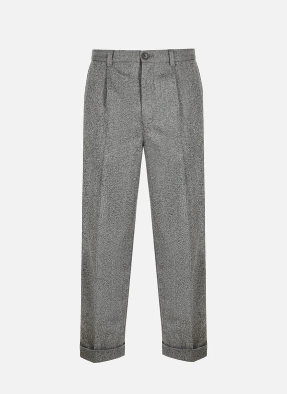 Cropped wool trousers Multicolour by SAISON 1865 SAISON 1865 Cropped wool trousers Multicolour