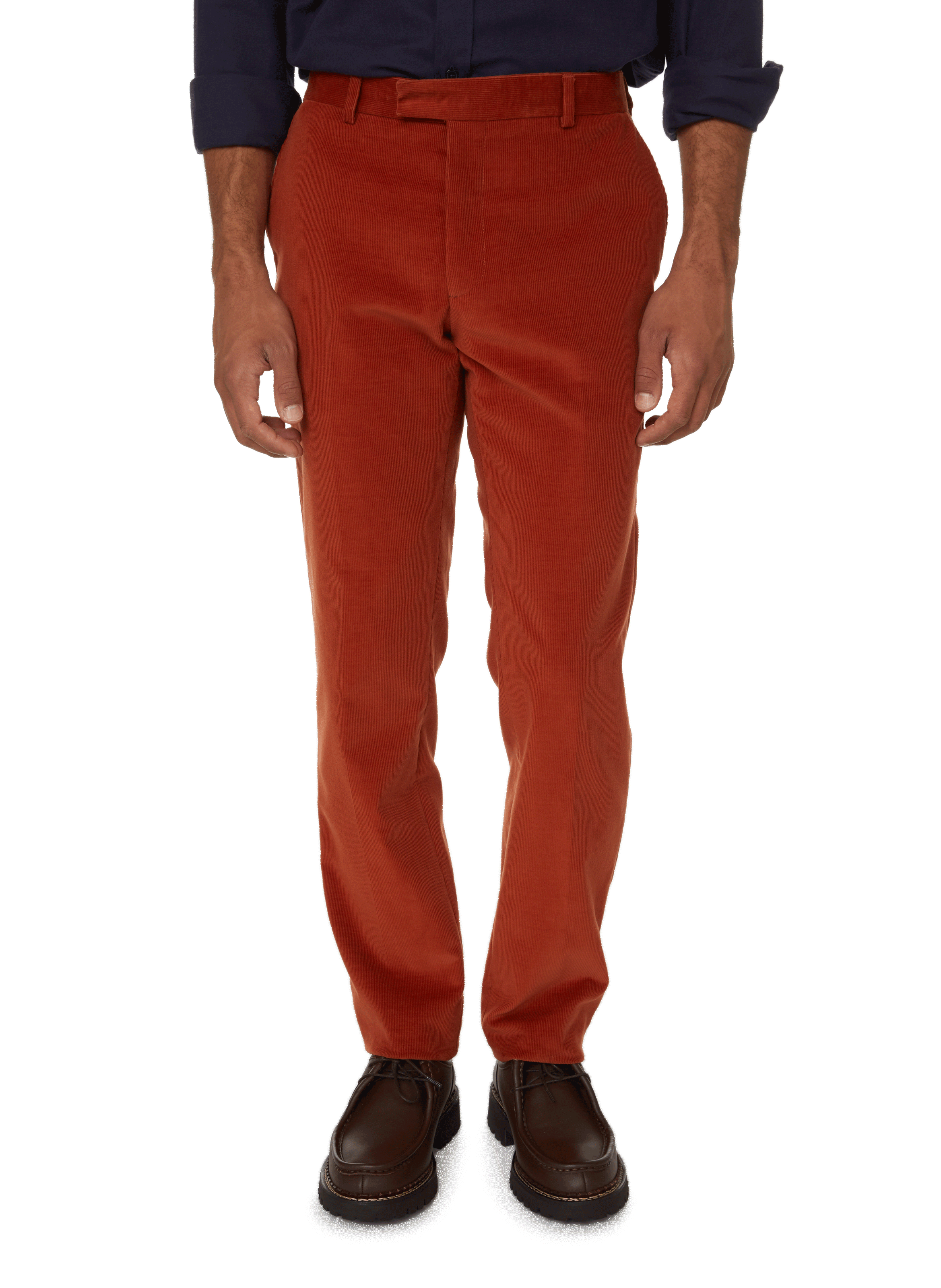 Men's Red Cord Trousers | Wardrobe Essential | Gurteen Menswear