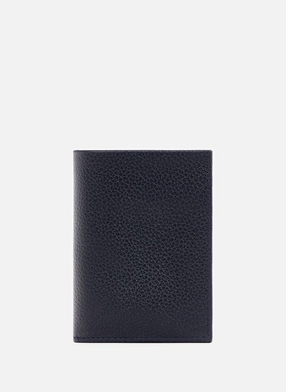 AU PRINTEMPS PARIS Leather card holder Blue