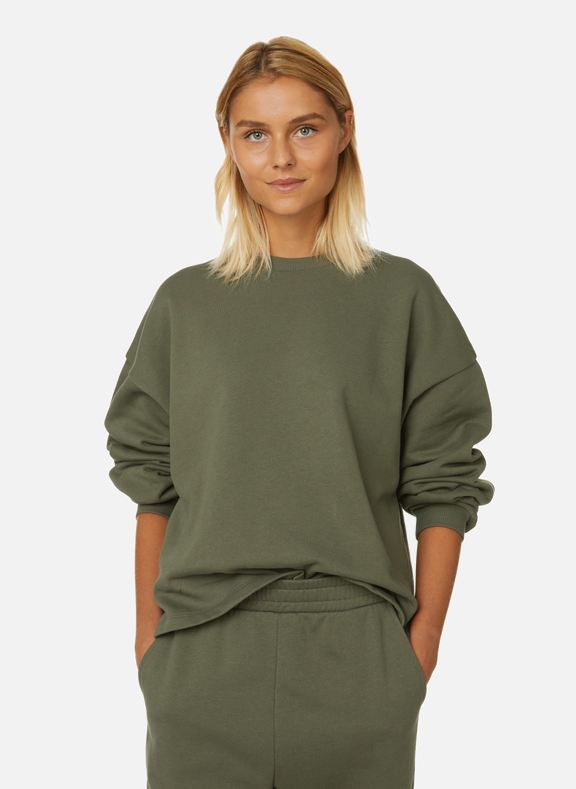 AU PRINTEMPS PARIS Plain sweatshirt Green