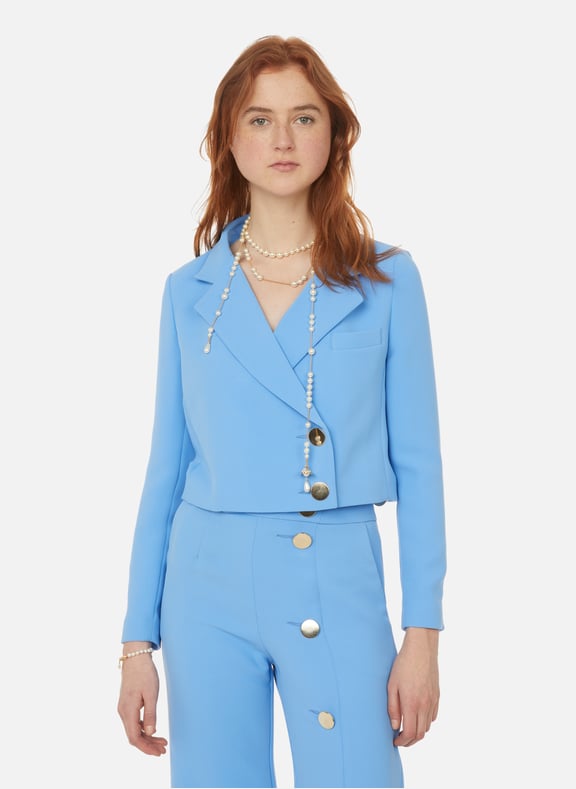 Short blazer Blue by SALUT BEAUTÉ SALUT BEAUTÉ Short blazer Blue