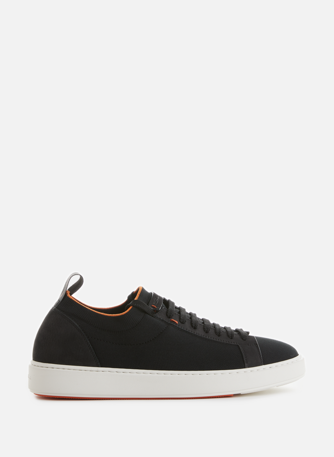 Knit and suede sneakers SANTONI