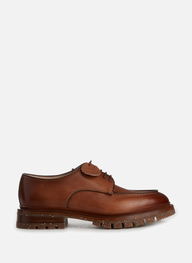 Leather derby shoes SANTONI