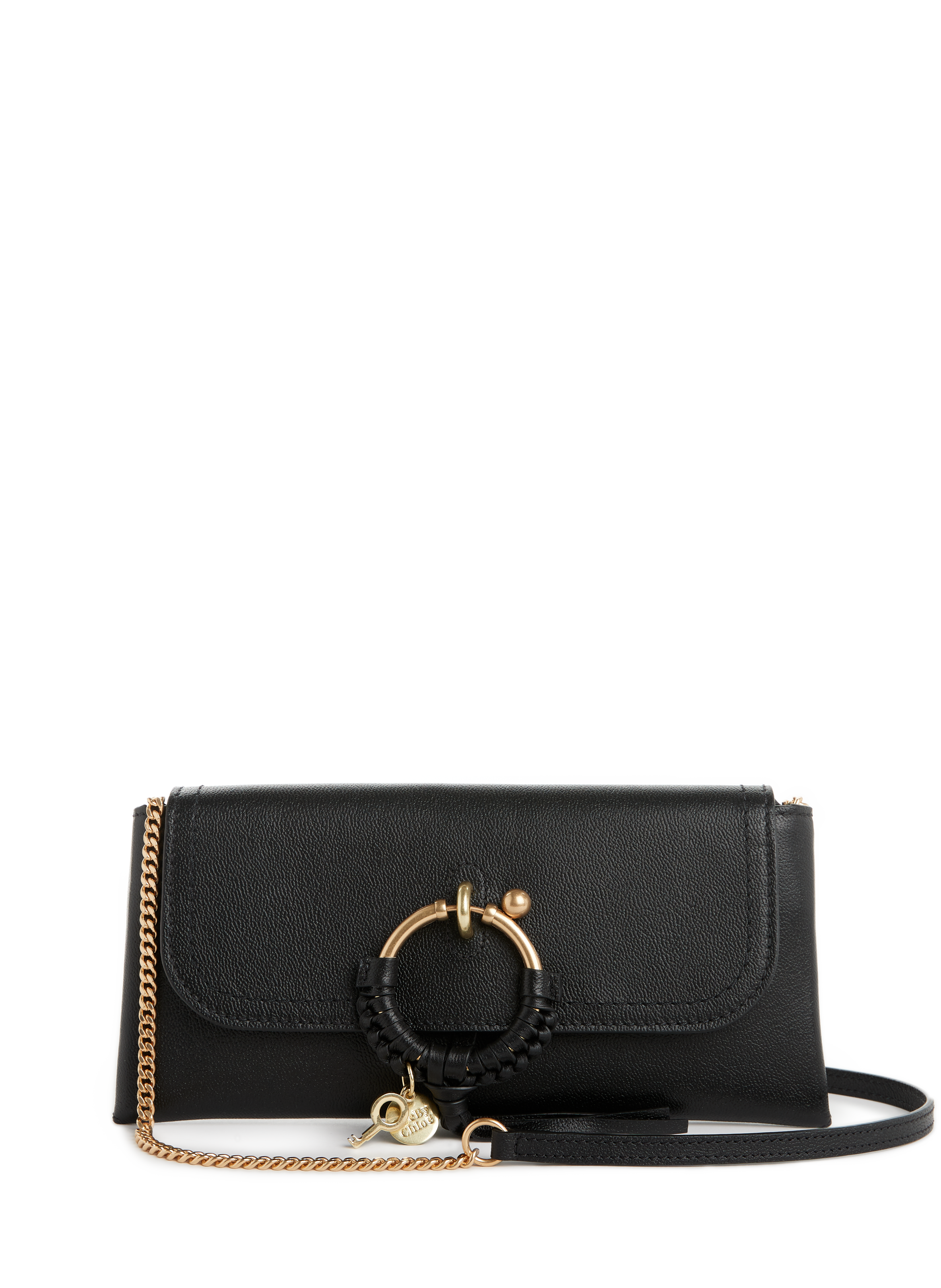 chloe black clutch