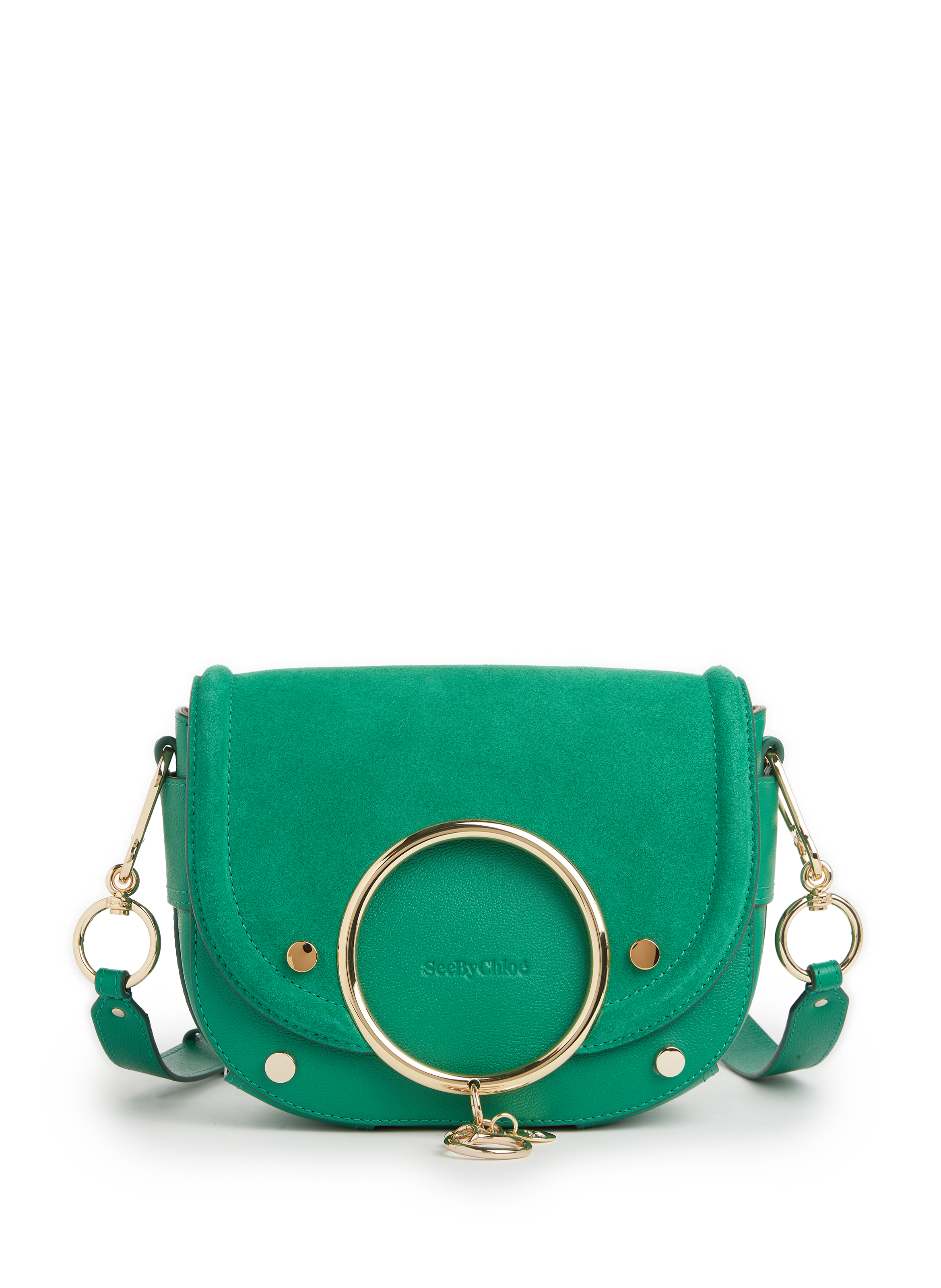 chloe green suede bag