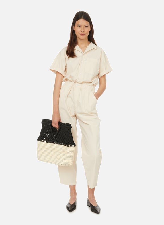 Scrunchie cotton jumpsuit White by LEVI'S LEVI'S Scrunchie cotton jumpsuit White