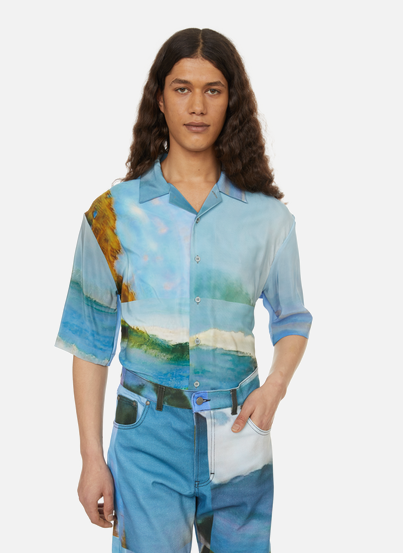 Printed silk shirt SERAPIS