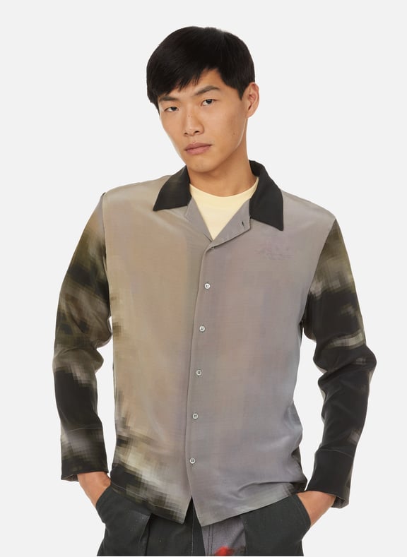 Grey Mist silk shirt Grey by SERAPIS SERAPIS Grey Mist silk shirt Grey