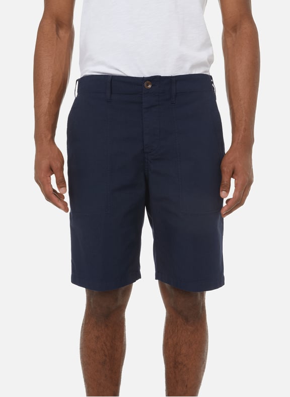 Cotton shorts Blue by SEVENTY SEVENTY Cotton shorts Blue