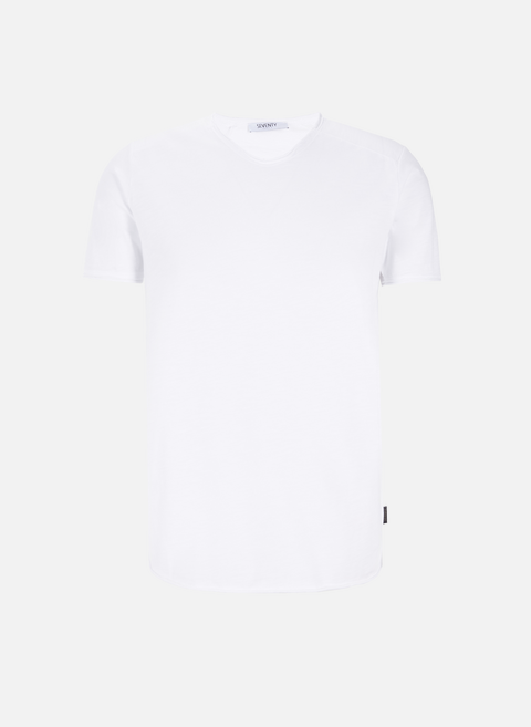 T-shirt uni en coton WhiteSEVENTY 