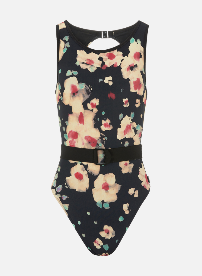 Floral print one-piece swimsuit SHAN