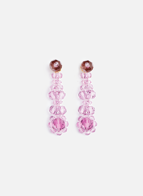 Boucles d'oreille en perles PurpleSIMONE ROCHA 