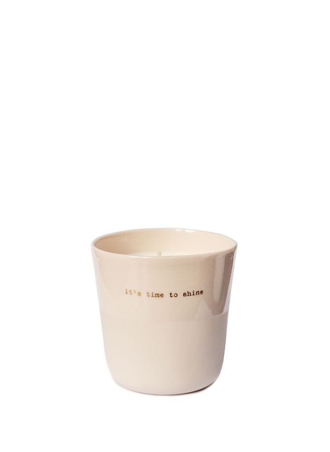 It?s Time to Shine candle SOPHIE MASSON PORCELAINE