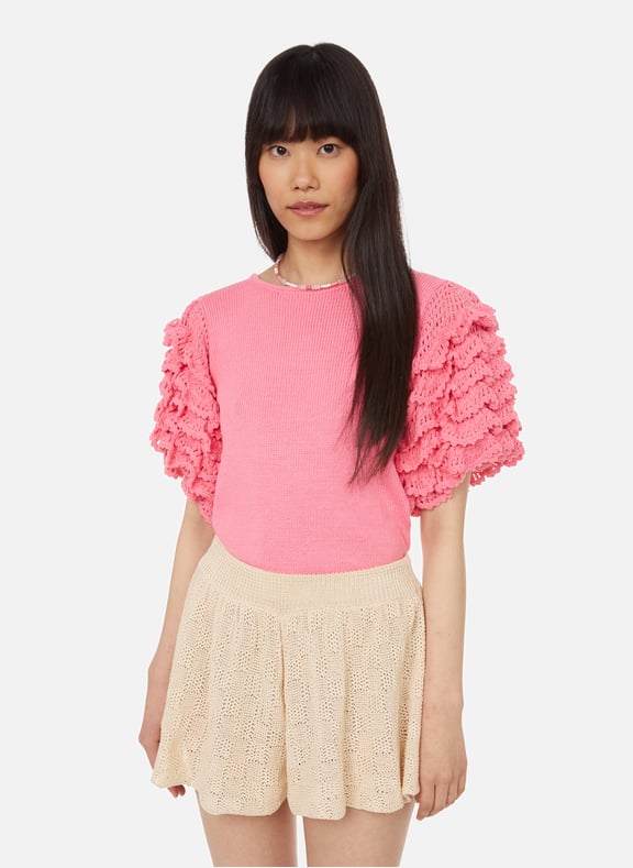 Greta Bobos cotton jumper Pink by STELLA PARDO STELLA PARDO Greta Bobos cotton jumper Pink
