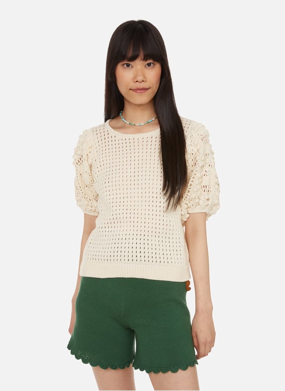 Greta cotton jumper White by STELLA PARDO STELLA PARDO Greta cotton jumper White