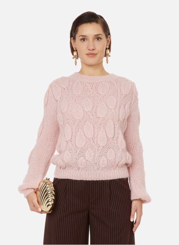 Lewis alpaca jumper Pink by STELLA PARDO STELLA PARDO Lewis alpaca jumper Pink