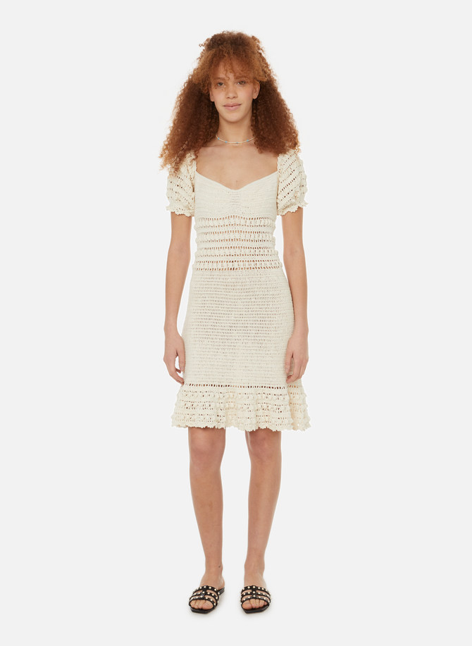 Angelique cotton and linen-blend dress STELLA PARDO