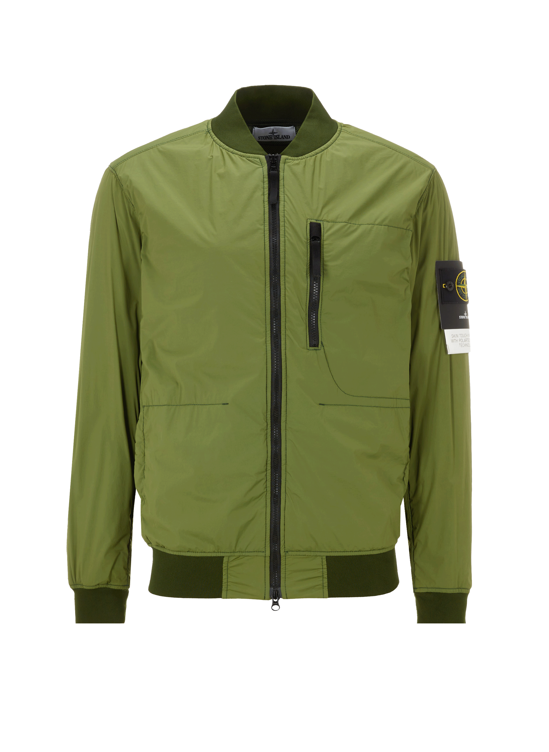 stone island bomber jacket green