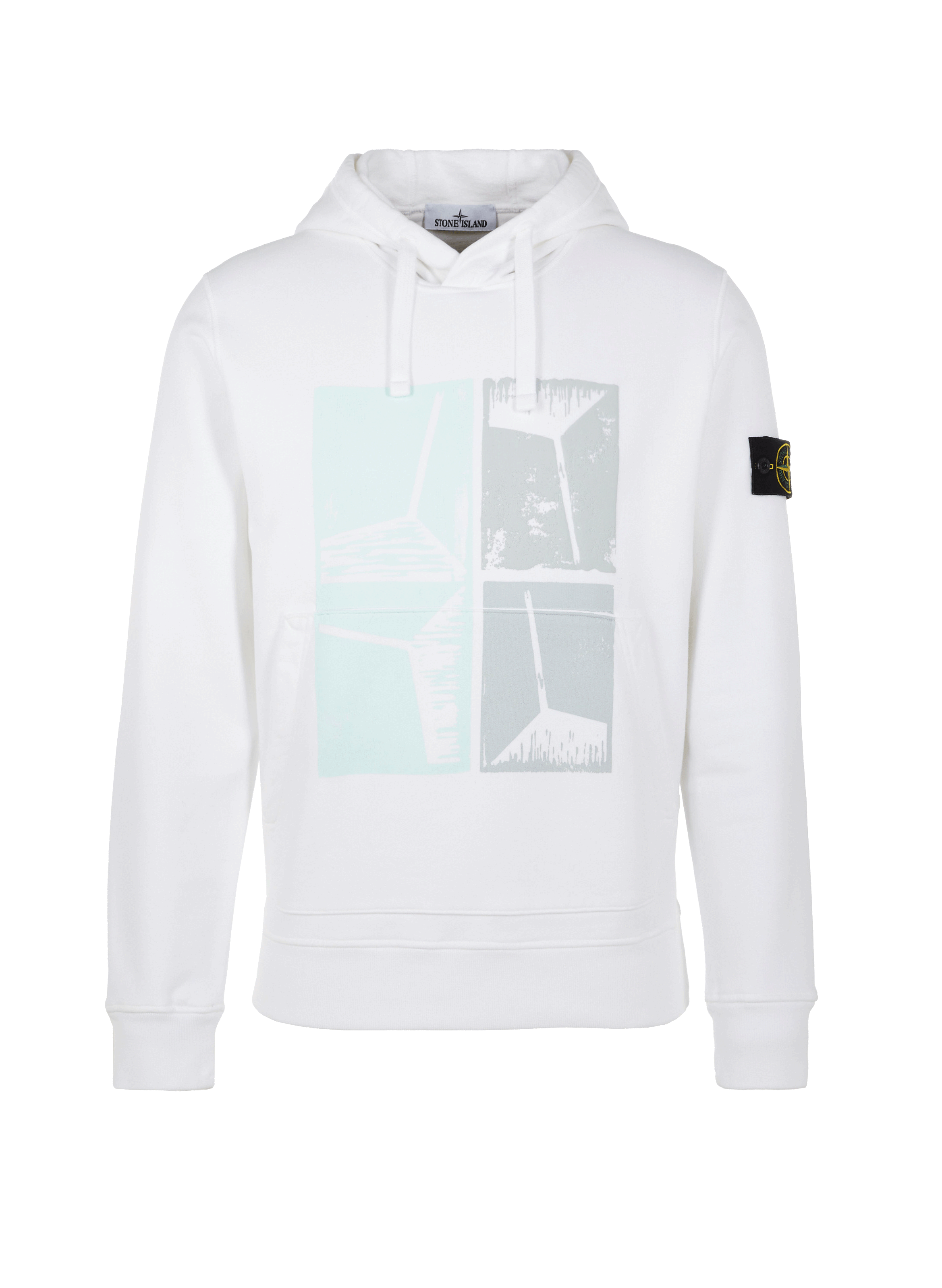 Hoodie Stone Island Blanc - M