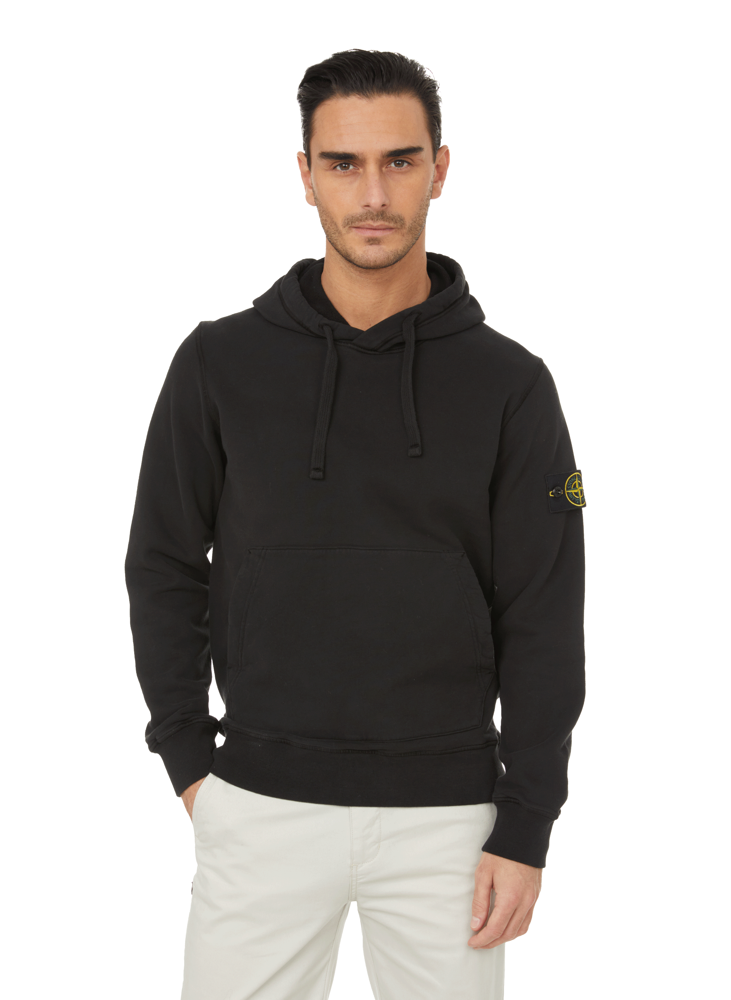 stone island cotton hoodie