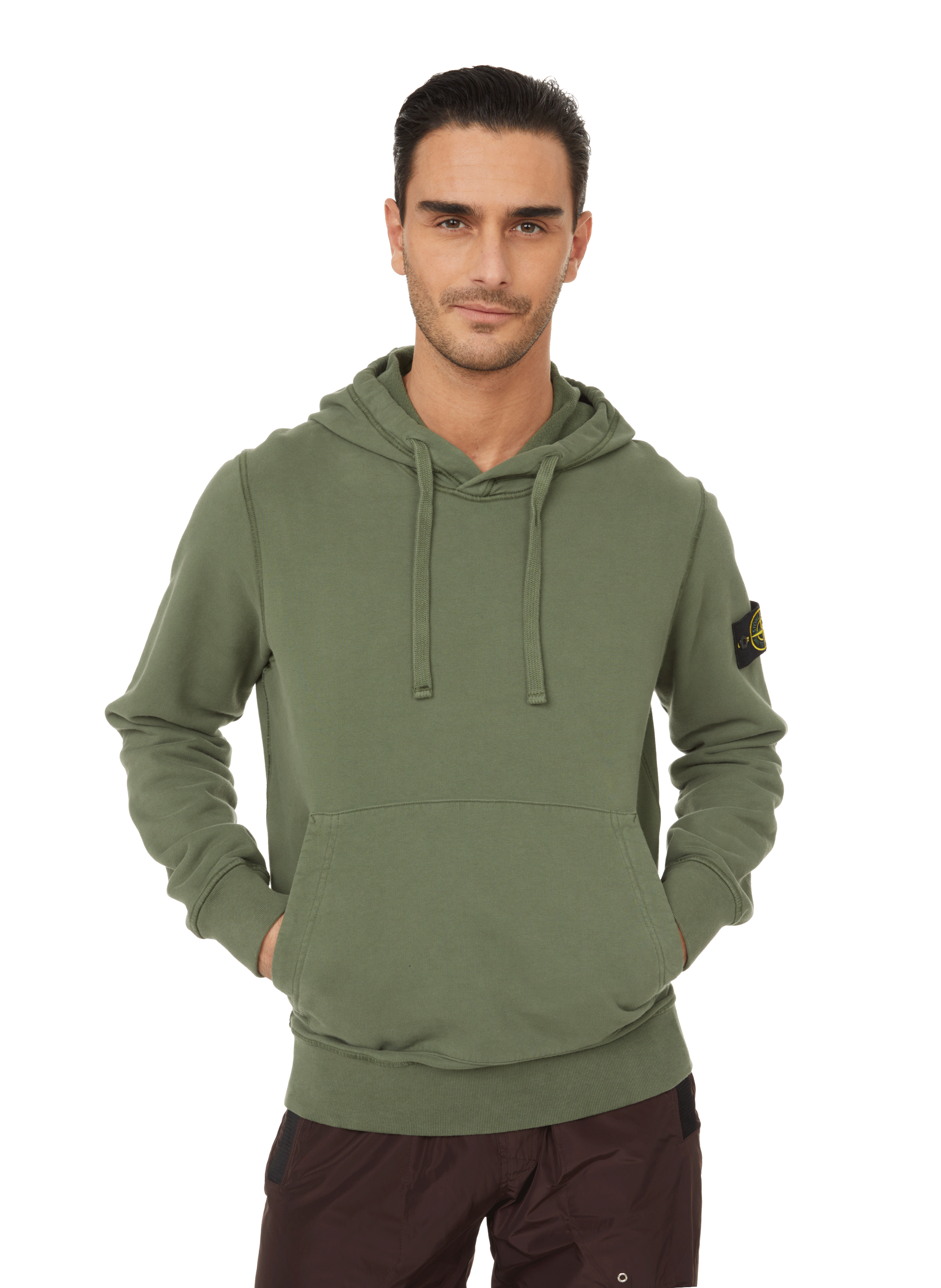 stone island sage green hoodie