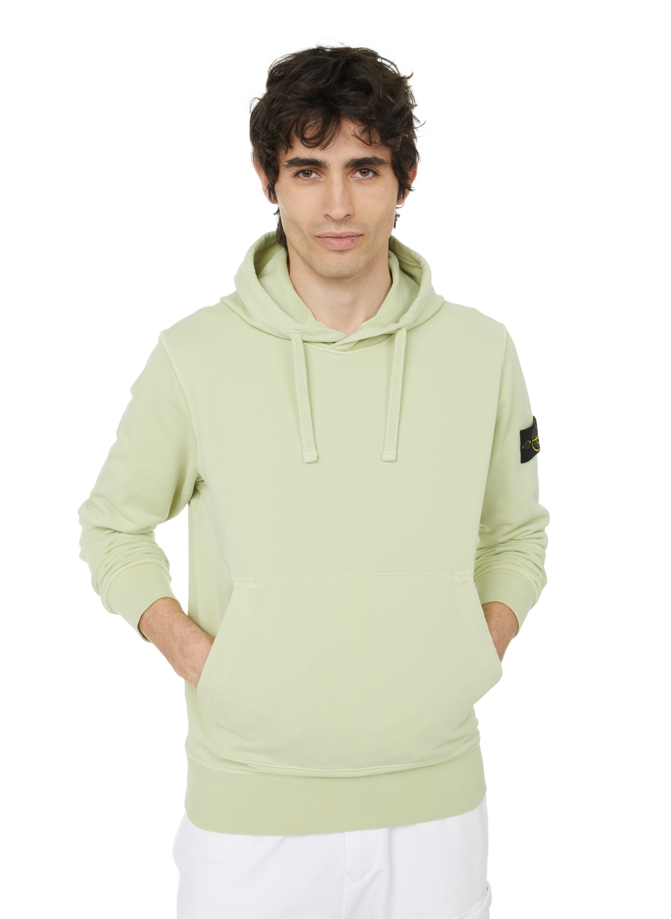 stone island cotton hoodie