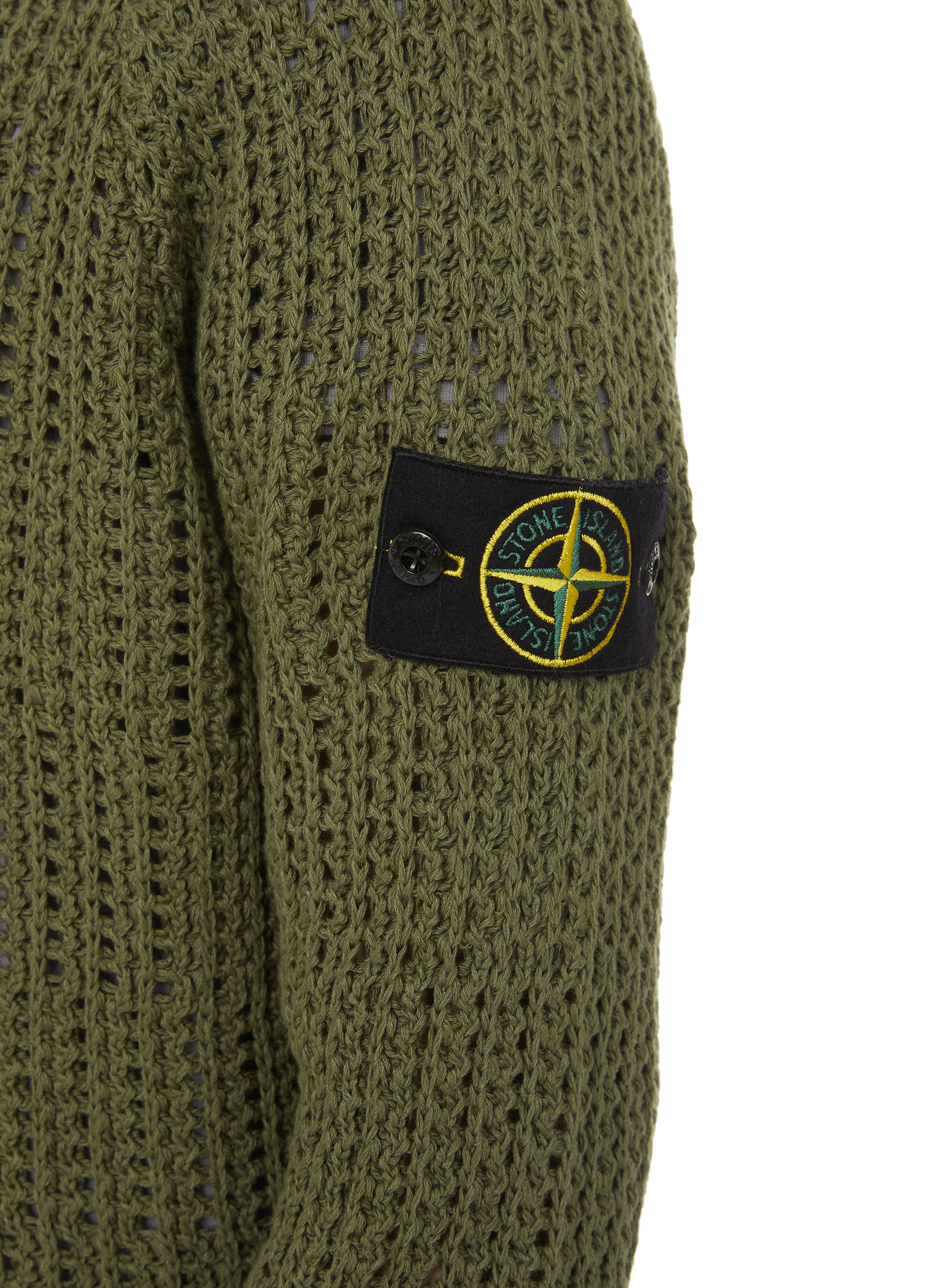 stone island green jumper