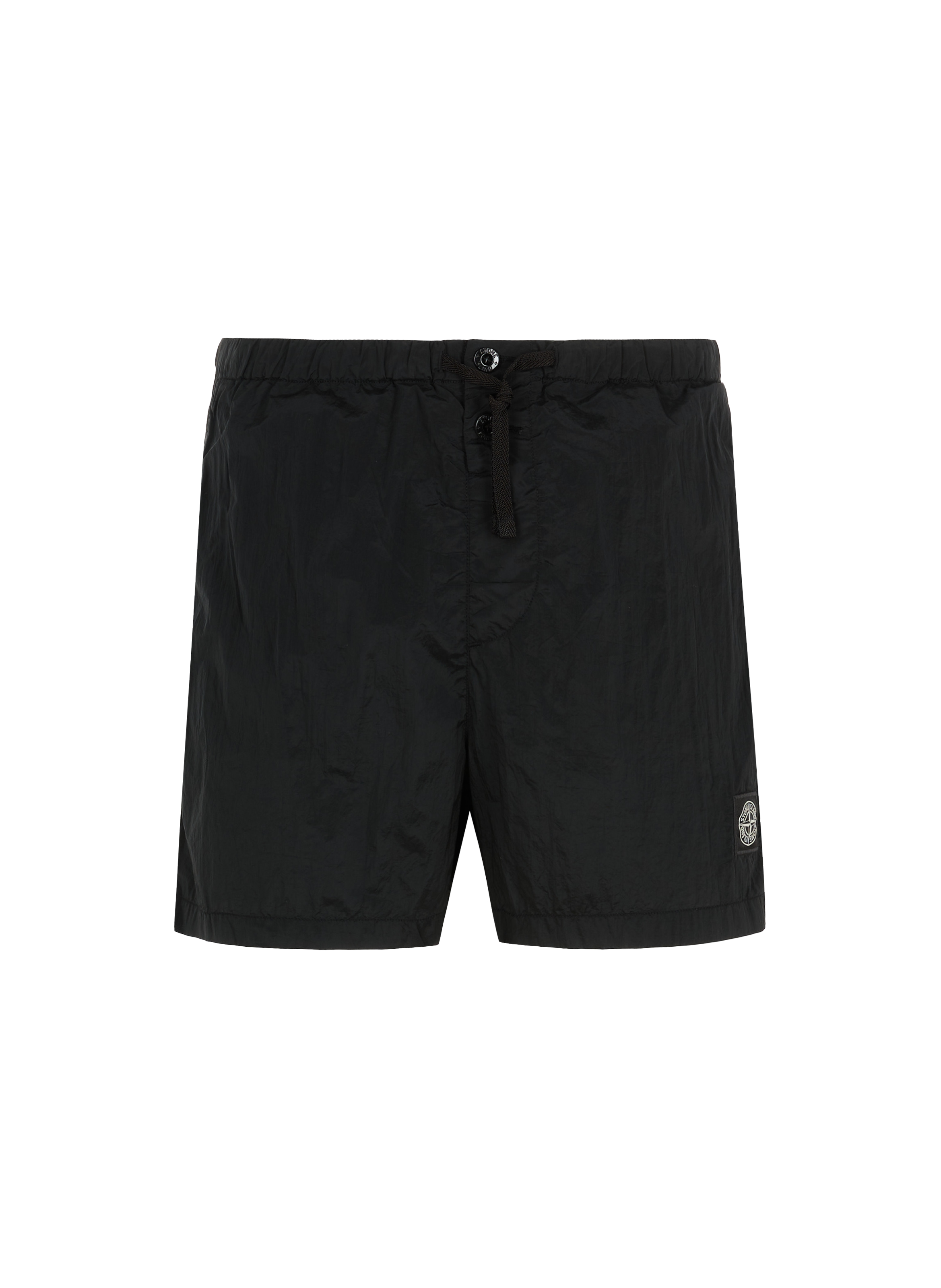 black stone island swim shorts