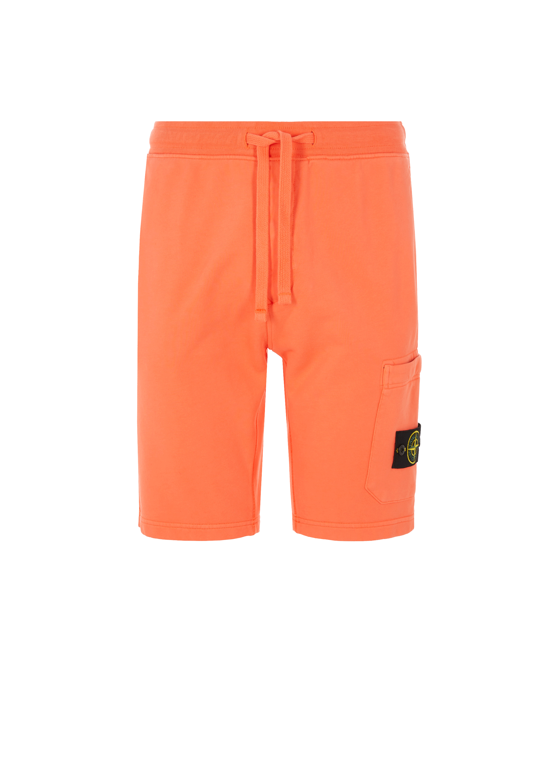 orange stone island shorts