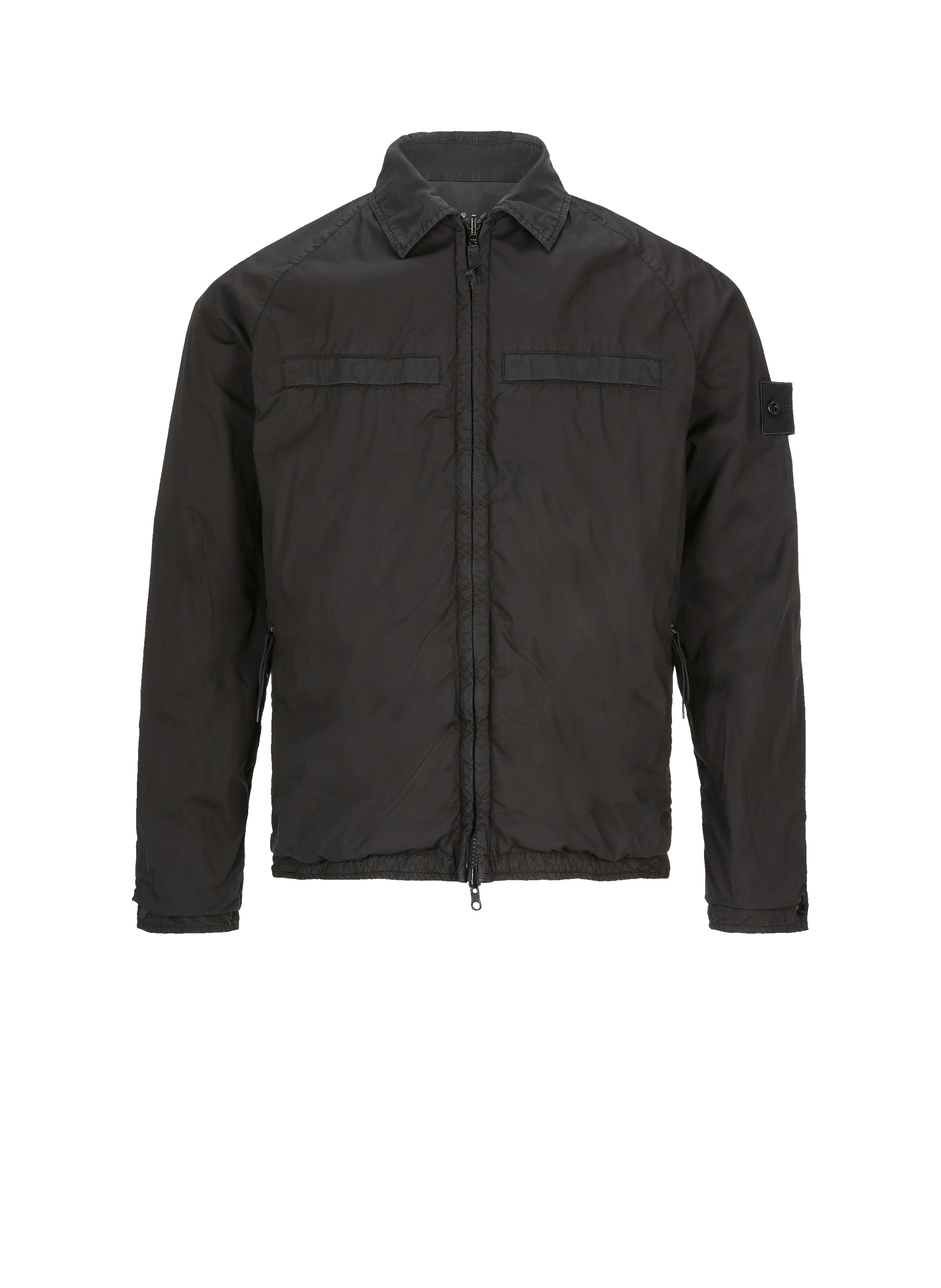 stone island overshirt black