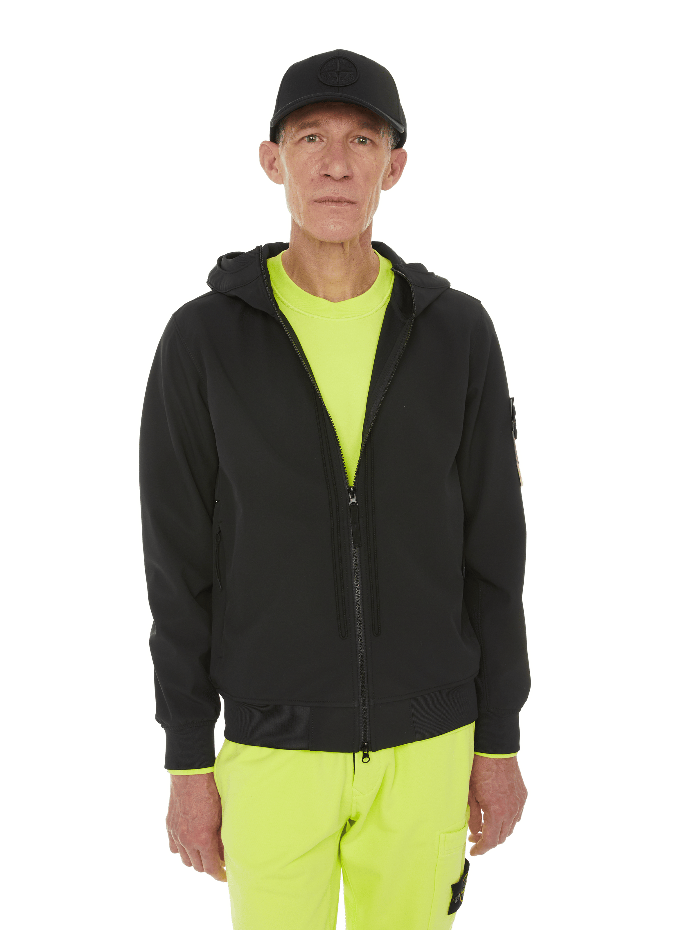 stone island canvas zip jacket