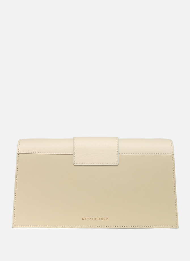 Strathberry - Crescent Shoulder - Leather Shoulder Bag - White / Cream