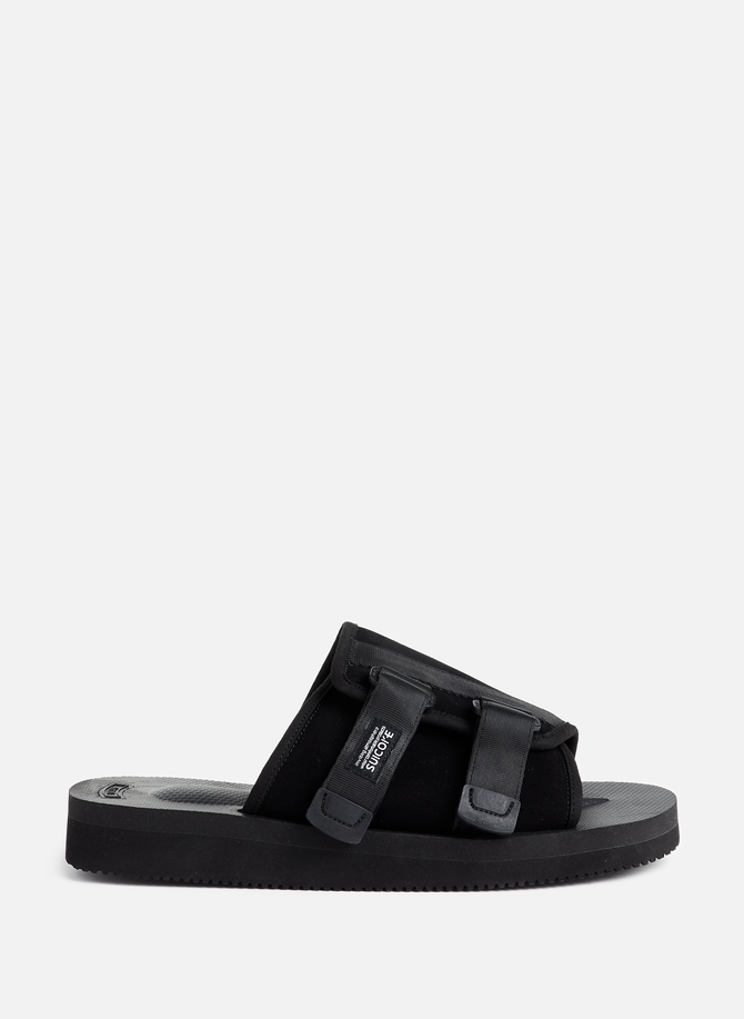 Kaw-VS mixed leather sandals SUICOKE