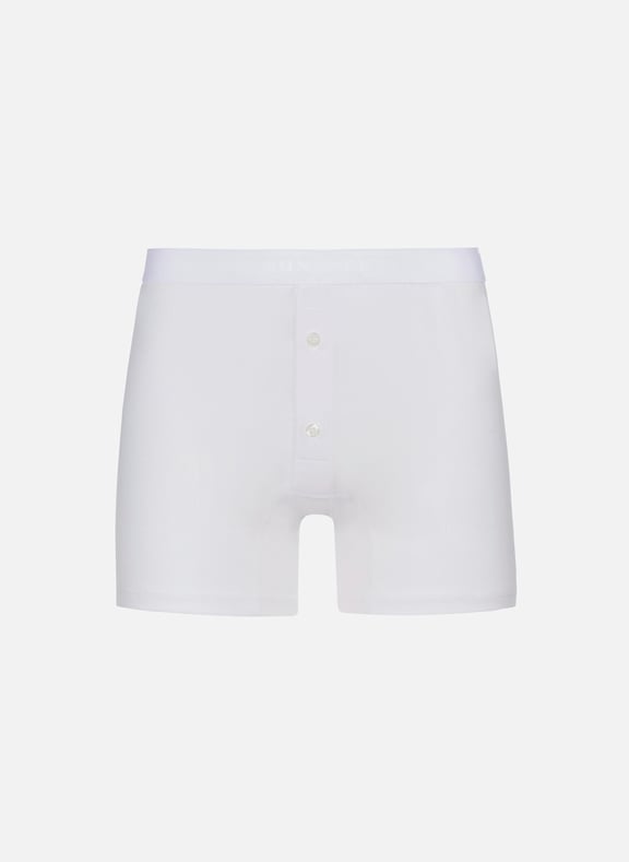 Cotton Two-button Boxers White by SUNSPEL SUNSPEL Cotton Two-button Boxers White