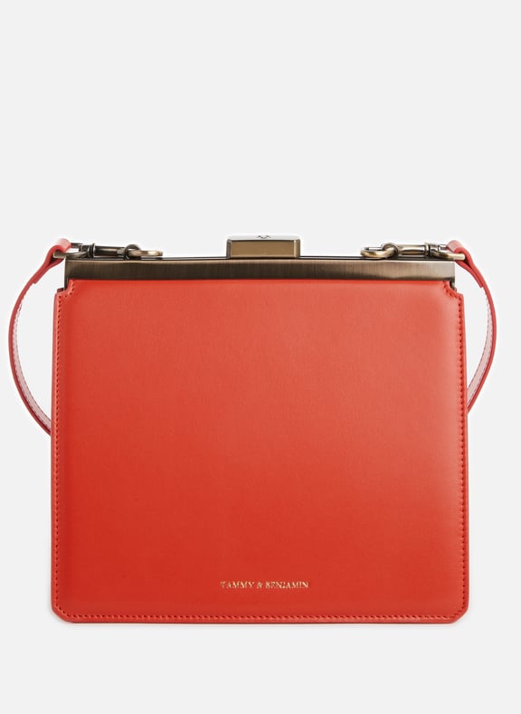 Jeanne leather handbag Orange by TAMMY & BENJAMIN TAMMY & BENJAMIN Jeanne leather handbag Orange
