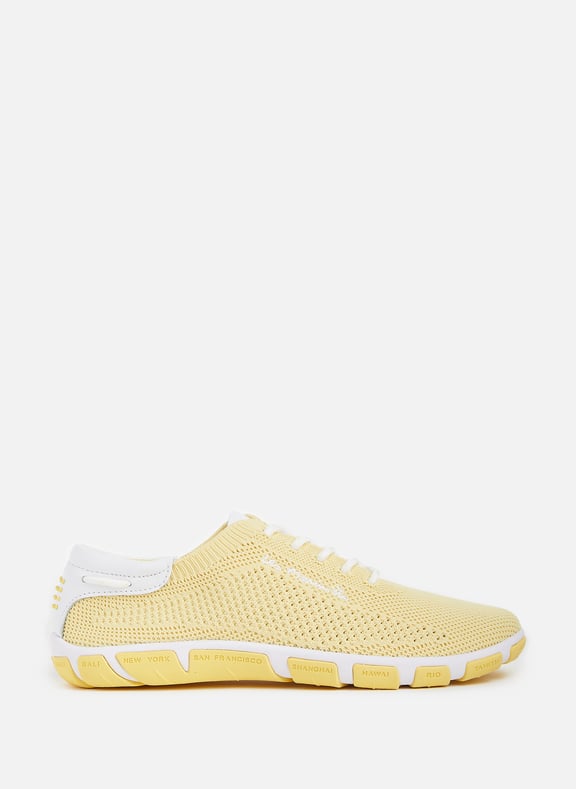 Jazaria knit fabric sneakers Yellow by TBS TBS Jazaria knit fabric sneakers Yellow